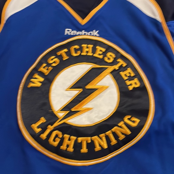 Reebok “West Chester Lightning” Hockey Jersey, size Medium - Picture 2 of 5